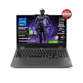 Lenovo LOQ 15IRX10 83JE00JQTR i7-13650HX 16GB RAM 1TB SSD RTX 5060 FreeDOS 15.6 inç Oyun Bilgisayarı