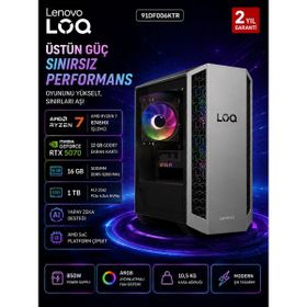 Lenovo LOQ Tower 26ADR10 91DF006KTR Ryzen 7 8745HX 16GB RAM 1TB SSD RTX 5070 FreeDOS Oyun Bilgisayarı