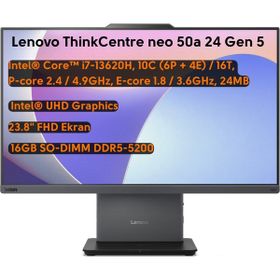 Lenovo ThinkCentre Neo 50A 12SC000KTR i7-13620H 16 GB Ram 512 GB SSD 23.8 inç FullHD Dos All In One PC