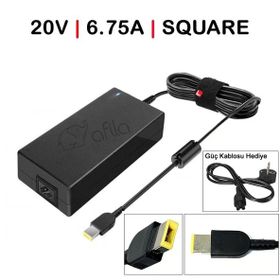 Lenovo Thinkpad Dikdörtgen Uç 20V 6.75A 135w Uyumlu Laptop Adaptör