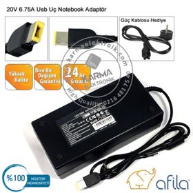 Lenovo V510Z Y5070 Y5080 20V 135w Uyumlu Laptop Adaptör