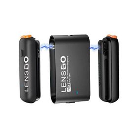 Lensgo 318C Mini 2'li Kablosuz Yaka Mikrofonu