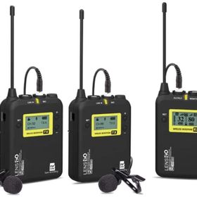 Lensgo LWM-328C Kablosuz İkili Yaka Mikrofonu Seti