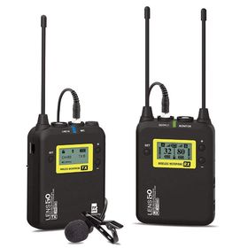 Lensgo LWM-328C Kablosuz Tekli Yaka Mikrofonu Seti
