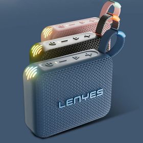 Lenyes S216 Özellikli RGB Işıklı Askılı Mini Siyah Bluetooth Hoparlör