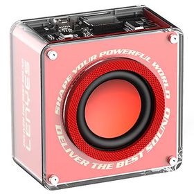 Lenyes S222 V5.3 5W Kırmızı Mini Tws Kablosuz Bluetooth Hoparlör
