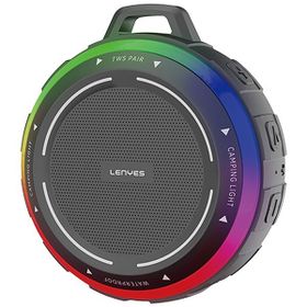 Lenyes S223 V5.3 Siyah Rgb Işıklı Askı Aparatlı Mini Bluetooth Speaker Hoparlör