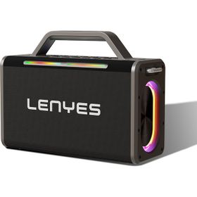 Lenyes S835 Rgb LED Işıklı Siyah Bluetooth Hoparlör