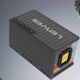 Lenyes S839 RGB Işıklı Taşınabilir TWS Siyah Bluetooth Hoparlör