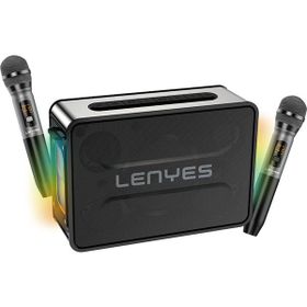 Lenyes S859 V5.3 Siyah Rgb Işıklı Çift Mikrofonlu Tws Bluetooth Speaker Hoparlör