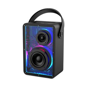 Lenyes S860 V5.3 Siyah Rgb Işıklı Taşınabilir Bluetooth Speaker Hoparlör