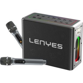 Lenyes S861 V5.0 Siyah 12.000MAH Powerbank Özellikli Çift Mikrofonlu Bluetooth Speaker Hoparlör