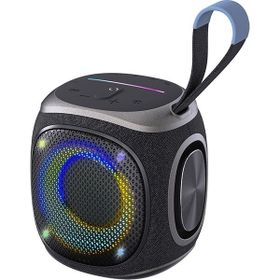 Lenyes S864 V5.3 Siyah Rgb Işıklı Taşınabilir Tws Bluetooth Speaker Hoparlör