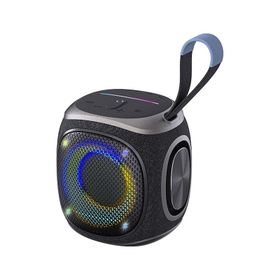 Lenyes S864 V5.3 Siyah Rgb Işıklı Taşınabilir Tws Bluetooth Speaker Hoparlör