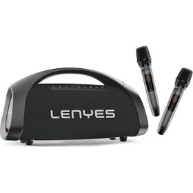 Lenyes S873 V5.3 Siyah Rgb Işıklı Taşınabilir Kumandalı&mikrofonlu Tws Bluetooth Speaker Hoparlör