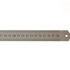Leo 300x25 mm Çift Taraflı Çelik Cetvel