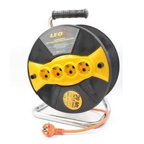 Leo 3x1.5 mm 20 mt Seyyar Makaralı Uzatma Kablosu