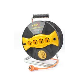 Leo 3x1.5 mm 20 mt Seyyar Makaralı Uzatma Kablosu