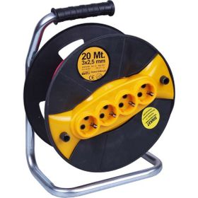 Leo 3x1.5 mm 20 mt Seyyar Makaralı Uzatma Kablosu