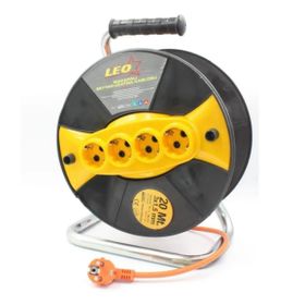 Leo 3x1.5 mm 20 mt Seyyar Makaralı Uzatma Kablosu