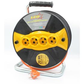 Leo 3x2.5 mm 20 mt Seyyar Makaralı Uzatma Kablosu
