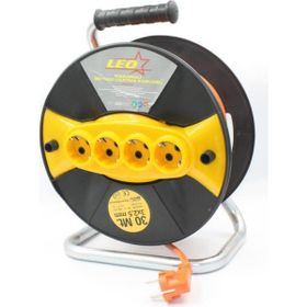 Leo 3x2.5 mm 30 mt Seyyar Makaralı Uzatma Kablosu