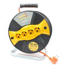 Leo 3x2.5 mm 40 mt Seyyar Makaralı Uzatma Kablosu