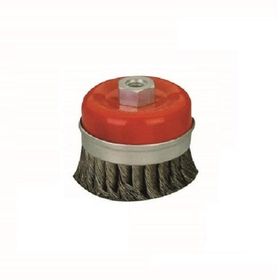 Leo Çelik Kuşaklı 80 mm Burgulu Çanak Tel Fırça