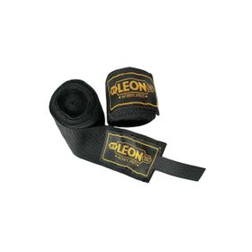 Leon 2.5 mt Siyah Elastik Çocuk Boks Bandajı