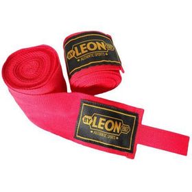 Leon AIBA 45 m Kırmızı Boks Kickbox Muay Thai El Bandajı