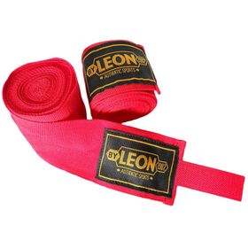 Leon AIBA 45 m Kırmızı Boks Kickbox Muay Thai El Bandajı