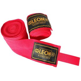 Leon AIBA 45 m Kırmızı Boks Kickbox Muay Thai El Bandajı