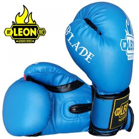 Leon Blade Training Mavi Boks Kick Boks ve Muay Thai Eldiveni