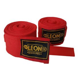 Leon Elastik 7 mt Kırmızı Boks Kick Boks ve Muay Thai Bandajı