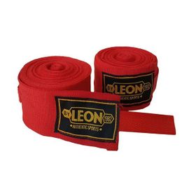 Leon Elastik 7 mt Kırmızı Boks Kick Boks ve Muay Thai Bandajı