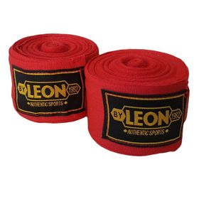 Leon Elastik 7 mt Kırmızı Boks Kick Boks ve Muay Thai Bandajı