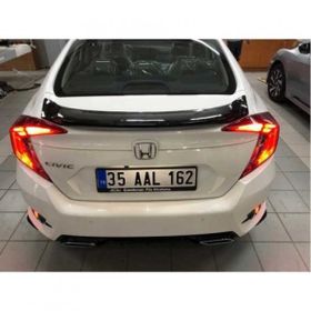 Leon Part Çmk Honda Civic Fc5 2016 2020 Boyasız Oval Spoiler