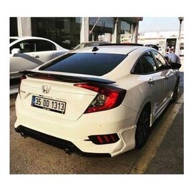 Leon Part Çmk Honda Civic Fc5 2016 2020 Işıksız Boyasız Turbo Spoiler