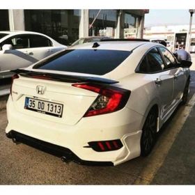 Leon Part Çmk Honda Civic Fc5 2016 2020 Işıksız Boyasız Turbo Spoiler
