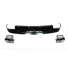 Leon Part Çmk Mercedes W176 12 15 A45 Difüzör Amg Siyah Egzoz Seti
