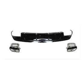 Leon Part Çmk Mercedes W176 12 15 A45 Difüzör Amg Siyah Egzoz Seti