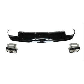 Leon Part Çmk Mercedes W176 12 15 A45 Difüzör Amg Siyah Egzoz Seti