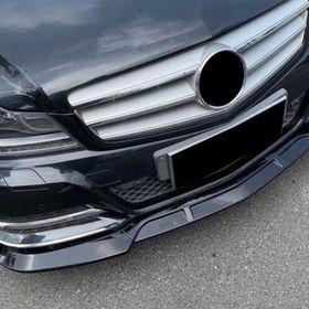 Leon Part Çmk Mercedes W204 2007 2014 Parlak Siyah Amg Ön Lip Brabus