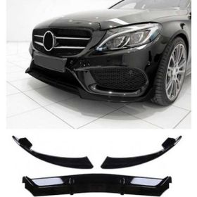 Leon Part Çmk Mercedes W205 2015 2018 C Serisi Parlak Siyah Ön Lip Brabus