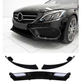 Leon Part Çmk Mercedes W205 2015 2018 C Serisi Parlak Siyah Ön Lip Brabus