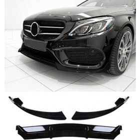 Leon Part Çmk Mercedes W205 2015 2018 C Serisi Parlak Siyah Ön Lip Brabus