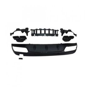 Leon Part Çmk Mercedes W205 C63 Amg Sedan Difüzör Siyah Egzoz Seti