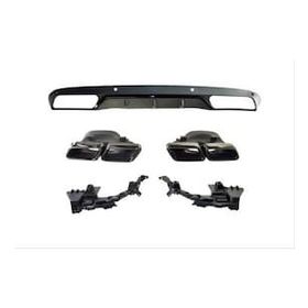 Leon Part Çmk Mercedes W205 C63 Sedan Siyah Difüzör Siyah Egzoz Seti