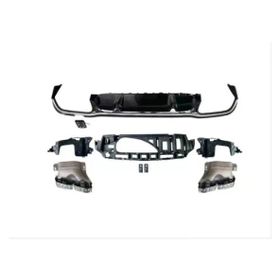 Leon Part Çmk Mercedes W213 E 2021 E63 Difüzör ve Siyah Egzoz Seti