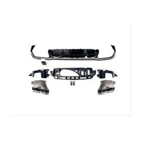 Leon Part Çmk Mercedes W213 E 2021 E63 Difüzör ve Siyah Egzoz Seti